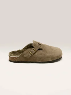 BOSABO Taupe Velours Klompen