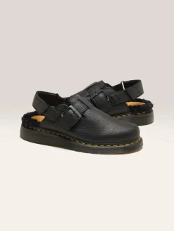 DR. MARTENS Jorge II Muiltjes Met Imitatiebont Voering Voor Vrouwen