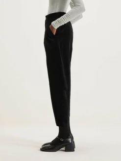 NICHOLSON & NICHOLSON Sand Boyfriend Corduroy Broek