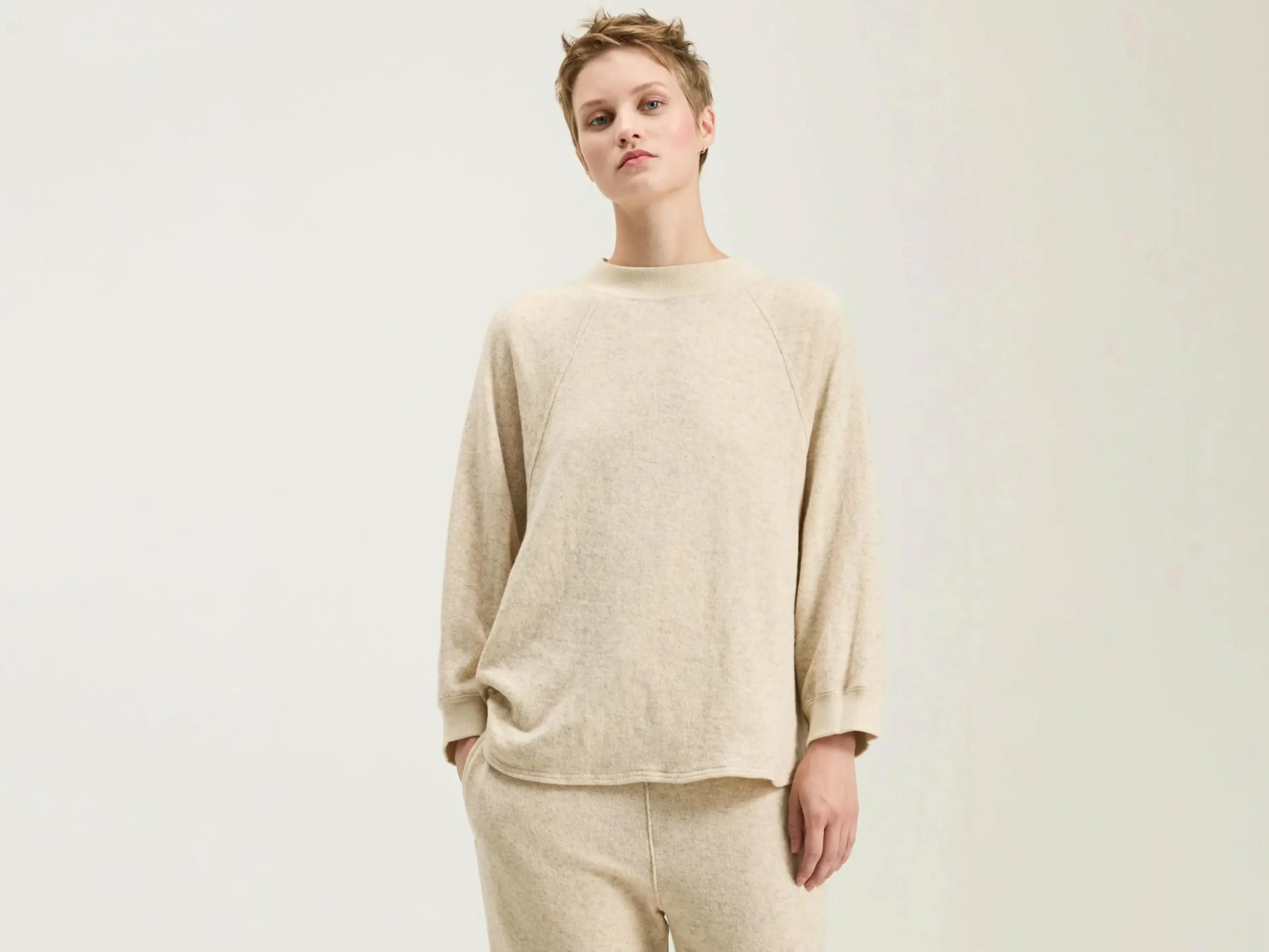 SARAHWEAR Eco Binding Jersey Smock T-shirt