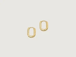 TEN Oblong Gold Oorbellen
